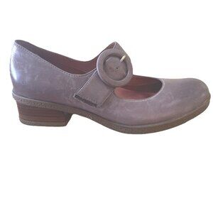Dansko Brandy Shoes Sz 8 Eu 38 Purple Leather Mary Janes Block Heel Modest Comfy